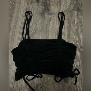 Garage Ruched Cropped Tank Top